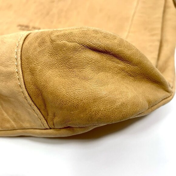 PERLINA New York Handbag Women's TAN Leather Adjustable Crossbody Shoulder Bag - Picture 7 of 16